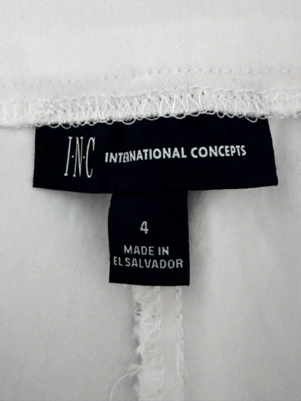 INC International Concepts Pull On Bermuda Shorts Bright White Size 4 - Picture 5 of 11
